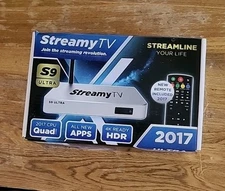 Streamy TV Android 6.0 4k Ultra HD TV Stream Box W/ Remote And Power Cord