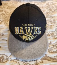 Atlanta Hawks New Era 9fifty Snapback Hat Black Grey Gold