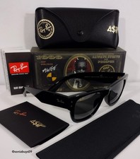 Ray-Ban Mega Wayfarer Sunglasses by A AP, RB0840-S-F, Polished Black,Ultra Black