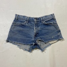 70's 80's Vintage Levi's Denim Shorts 684 sz 28 waist orange tab