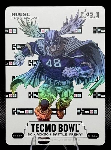 2026 Bo Jackson Battle Arena Tecmo Bowl Moose - Sore Thumb Battlefoil - Steel