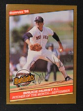 Bruce Hurst & Marty Barrett Signed Autograph Baseball Cards