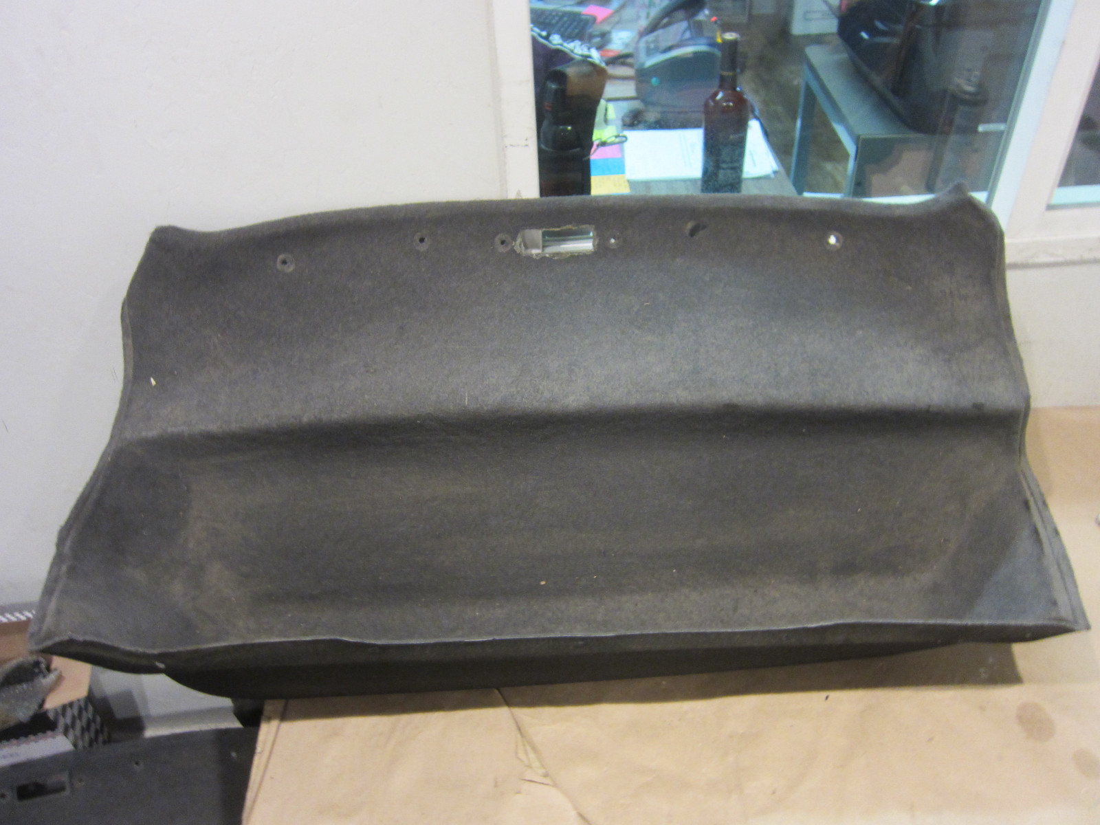 Maserati 4200 Spyder - Rear Trunk Seat Back Carpet Panel - Grey - P/N 66739800