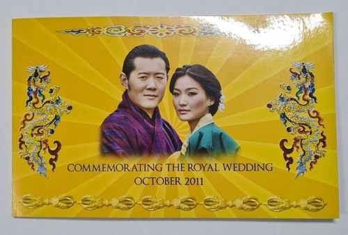 2011 BHUTAN 100 Ngultrum ''Commemorating The Royal Wedding" With Folder @ Fancy - Picture 3 of 4