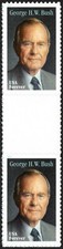  USA Sc. 5393 (F) George H. W. Bush 2019 MNH V pair w. gutter