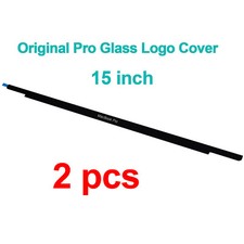 2PCS New Front Glass Trim Bezel Logo Cover For Macbook Pro 15" A1990 2018 2019