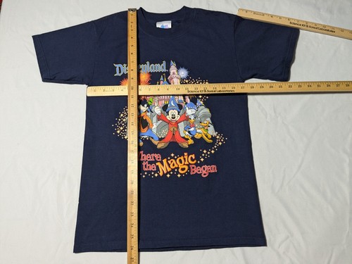 VTG DISNEYLAND RESORT WHERE THE MAGIC BEGAN Men Small Blue T-Shirt Made USA EUC - Picture 5 of 12