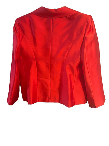 Lily & Taylor 2 Piece Red Skirt Suit Size 20 With Gemstones Church\Weddings - Picture 5 of 16