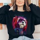 Artistic Shih Tzu dog Unisex Crewneck Sweatshirt digital Art