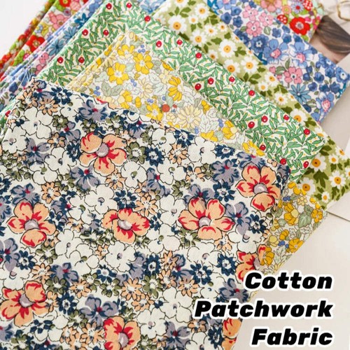 8 Farben / Meral Floral Baumwolle Leinen Stoff - Bild 1 von 11