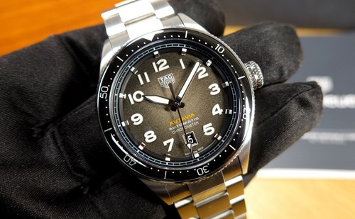 TAG Heuer 42 mm Autavia Chronometer FULL SET WBE5114.EB0173 Stahlband - Bild 10 von 12