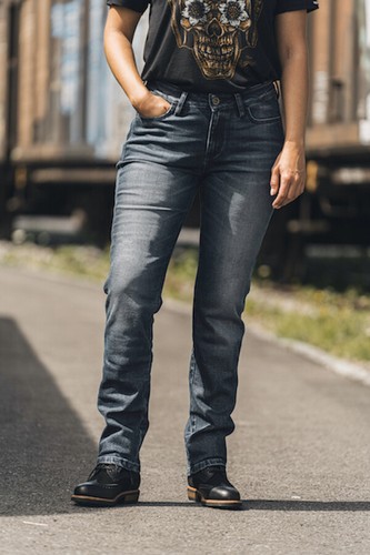 ROKKER Rokkertech Mid Straight W33 - L30 Ladies Motorcycle Jeans Safety  Blue | eBay