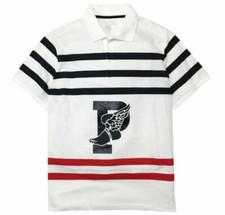 Polo Ralph Lauren P-Wing Wing Foot Stripe Polo Shirt size L Length 73 cm