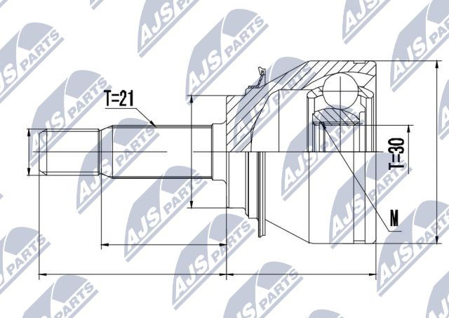 NPZ-RE-045 NTY Joint Kit, drive shaft for DACIA,RENAULT