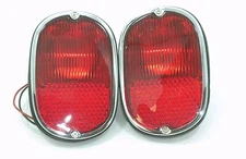 TAIL LIGHT ASSEMBLY WITH RED LENS FITS VOLKSWAGEN TYPE2 BUS 1962-1971