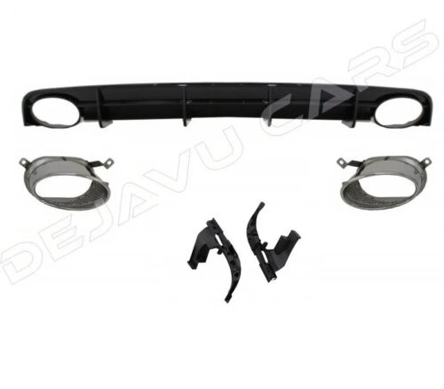 Diffusore look RS6 attacco posteriore grembiule posteriore per Audi A6 C7.5 Facelift S line & S6 - Foto 21 di 21