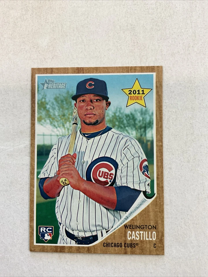2011 Topps Heritage #431 (SP) Welington Castillo Chicago Cubs ⚾️♨️G - Image 2 of 4