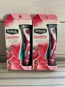 Schick Quattro Bikini Trim Style Razor Blade Cartridge Shaver  NEW Lot Of 2