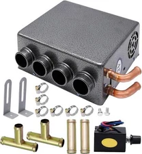 4 Ports Universal Underdash Compact Auxiliary Heater, Winter Automotive Air C...