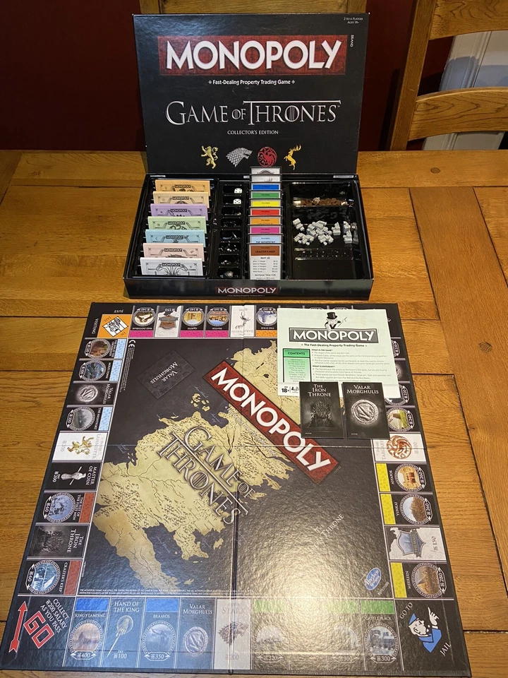 MONOPOLY - Game of Thrones Collectors Edition - Excellent Condition - Hasbro - Image 3 of 4