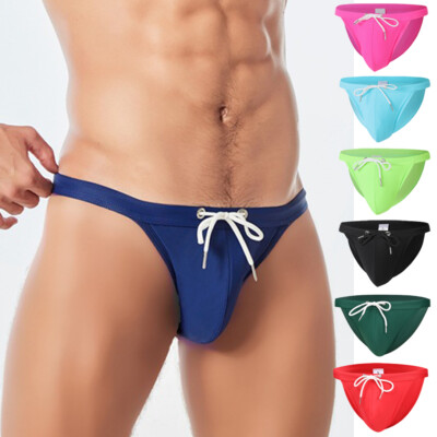 Mens Swim Briefs Sexy Bikini Swimwear Swimming Trunks Mini Bathing Suit  Beach /