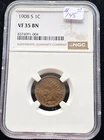 1908-S Indian Head Cent 1C NGC VF-35-KEY DATE!
