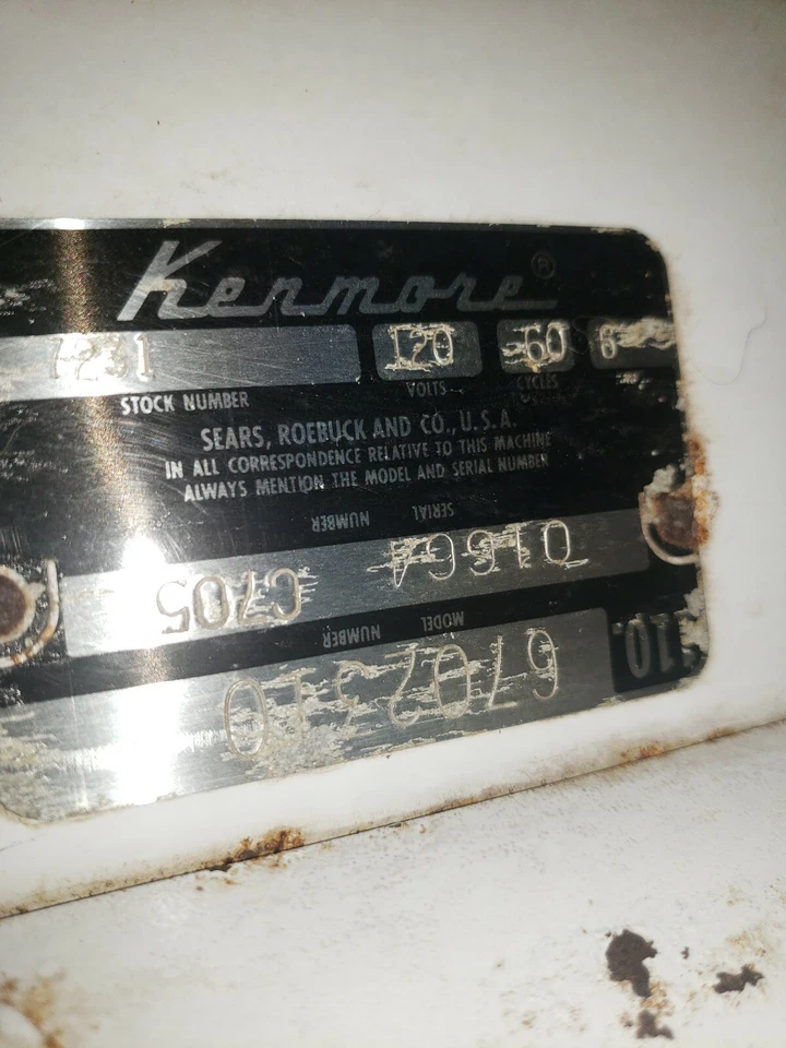 Vintage kenmore washing machinePorcelain finish circa 1948Collectible! - Image 4 of 4