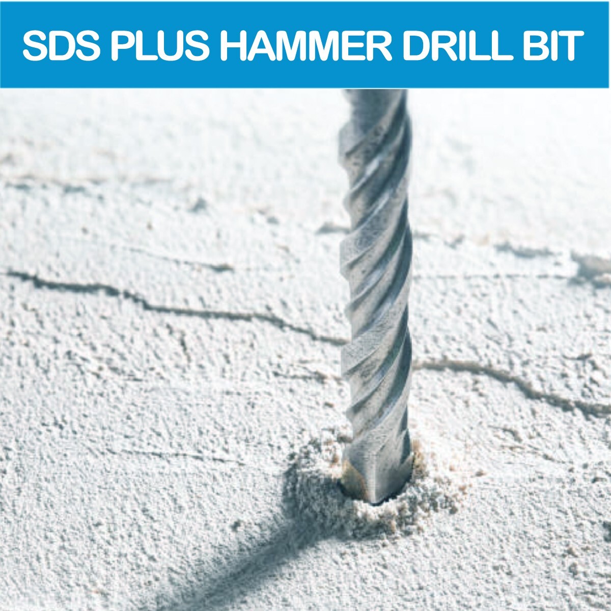 SDS-Plus Rotary Hammer Drill Bit 3Pc 7/8x10 Carbide Tip Drill Masonry Cocnrete