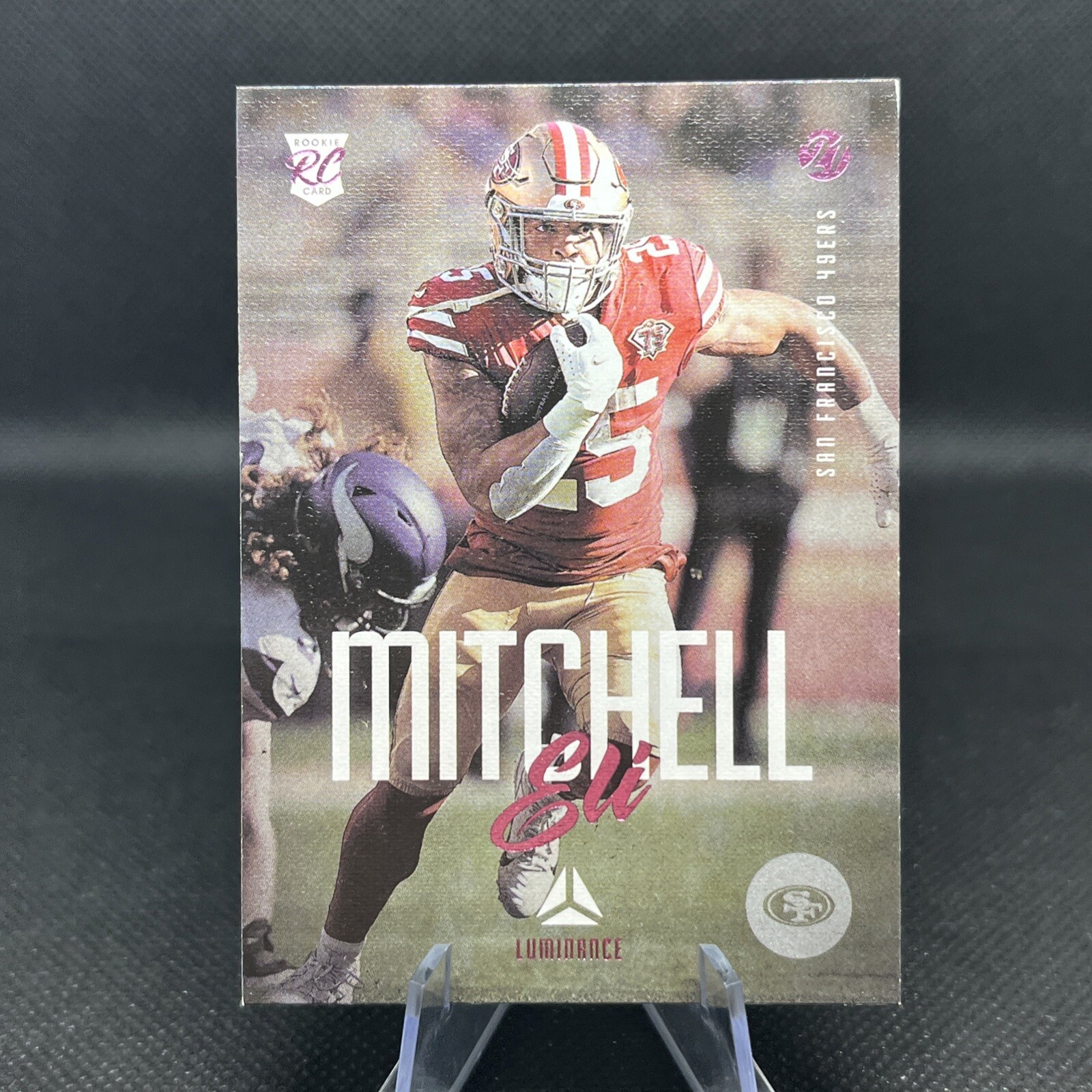 2021 Panini Chronicles #220 Eli Mitchell Luminance Update Rookies Pink