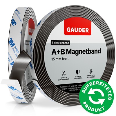 GAUDER Typ A+B Magnetband FLIEGENGITTER 3M Kleber selbstklebend Magnetklebeband