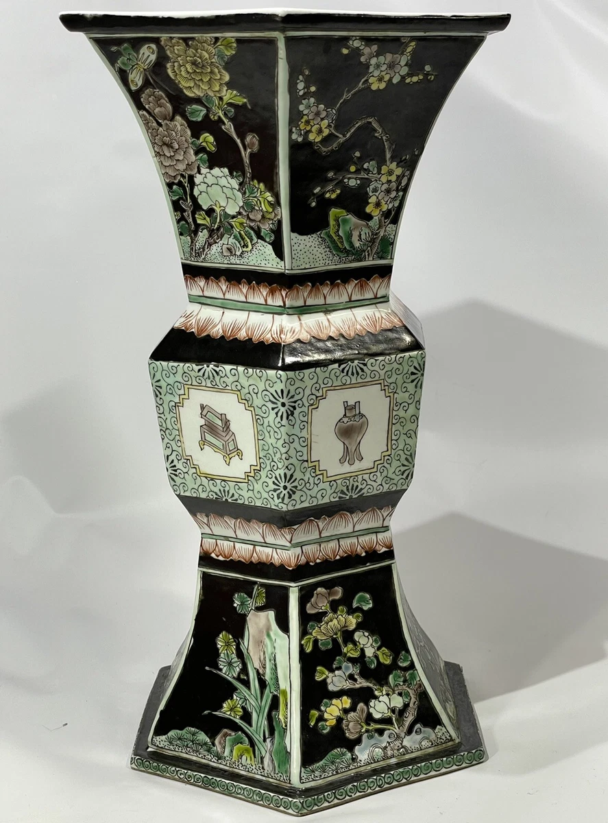 彩陶，中国，纪元前，古董，インテリア，陶器 彩陶人面双耳壺(新石器時代＝紀元前3000年〜前2000年)