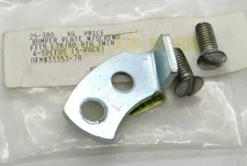 25-380 Custom Chrome Kickstarter Bumper Plate w/Screws for Harley FXD FXR FLH FX