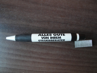 Kuli mit Werbung
