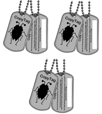 Copy Tag - Double tag - Black - Cache Boutique