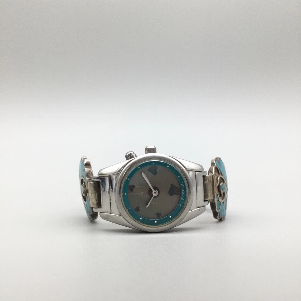 Reloj Fossil Big Tic Mujer ES-1130 24mm Firmado Banda Nativa Americana Batería Nueva Foto 3 de 4