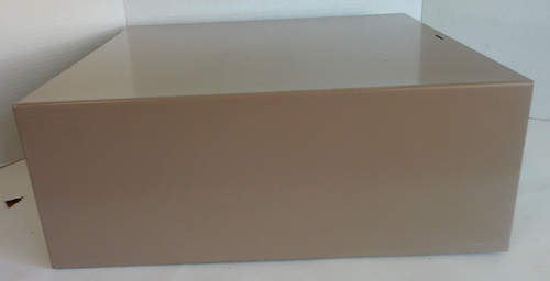 Vtg Lit-ning SteelMaster Tan Large 2-Drawer Metal File Cabinet 14.5" Across - Picture 6 of 12