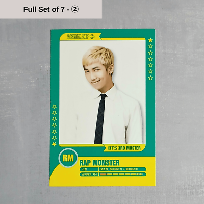 BTS 3rd Muster Seoul ARMY Zip+ Official Player Card Set - RM
