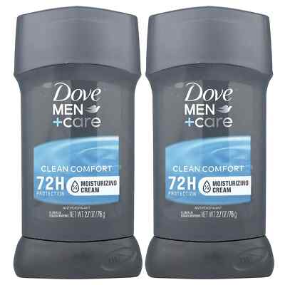 Men+Care, Antiperspirant Deodorant, Clean Comfort , 2 Pack, 2.7 oz (76 g) Each
