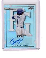 2021 Leaf Metal Perfect Game Jayden Hylton Prismatic Auto RC