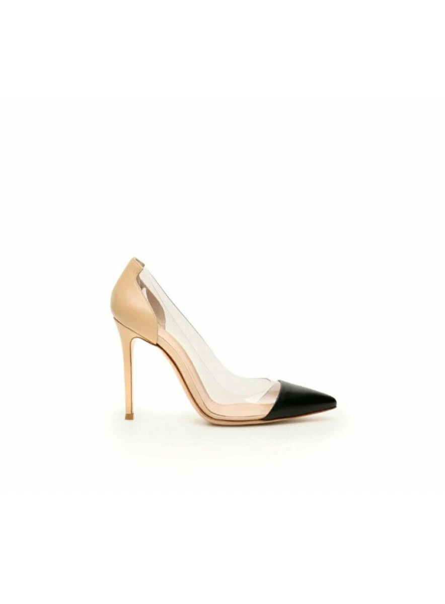 GIANVITO ROSSI D Orsay Pumps Clear nude black Size 7 37 eBay