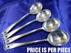 INTERNATIONAL SPRING GLORY STERLING SILVER CREAM SOUP SPOON - EXCELLENT