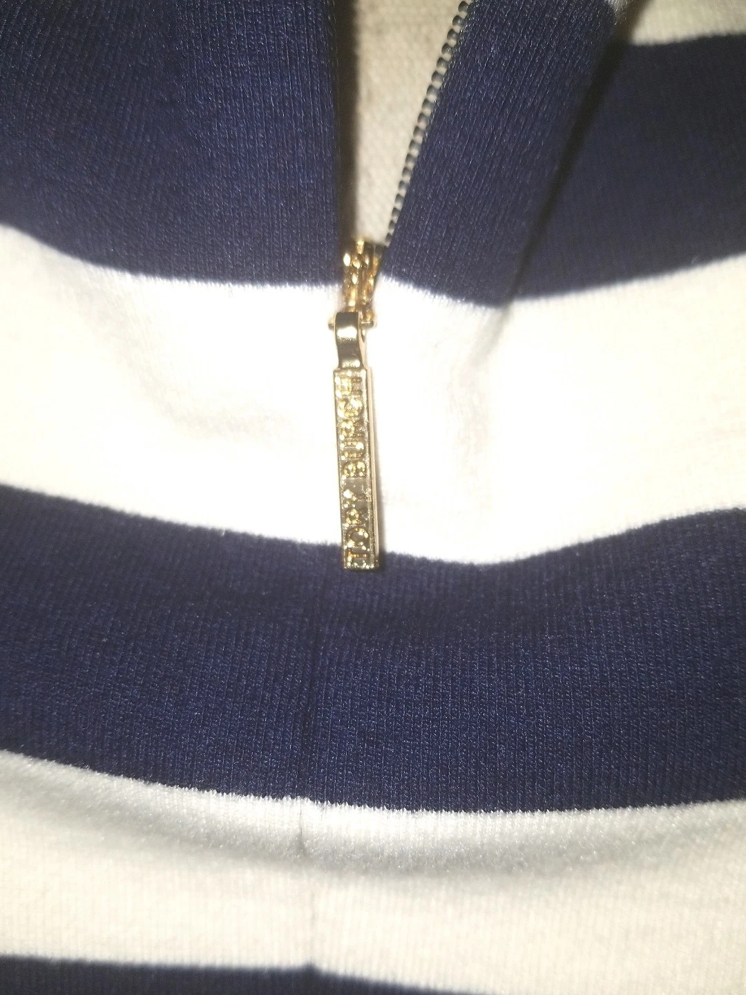 Abito aderente Tory Burch bianco e nero a righe manica corta taglia XS