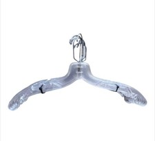 17 Inch Set of 10 Clear Plastic Hangers