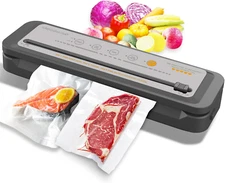 Powerful and Compact Vacuum Sealer Machine (Silver Grey)