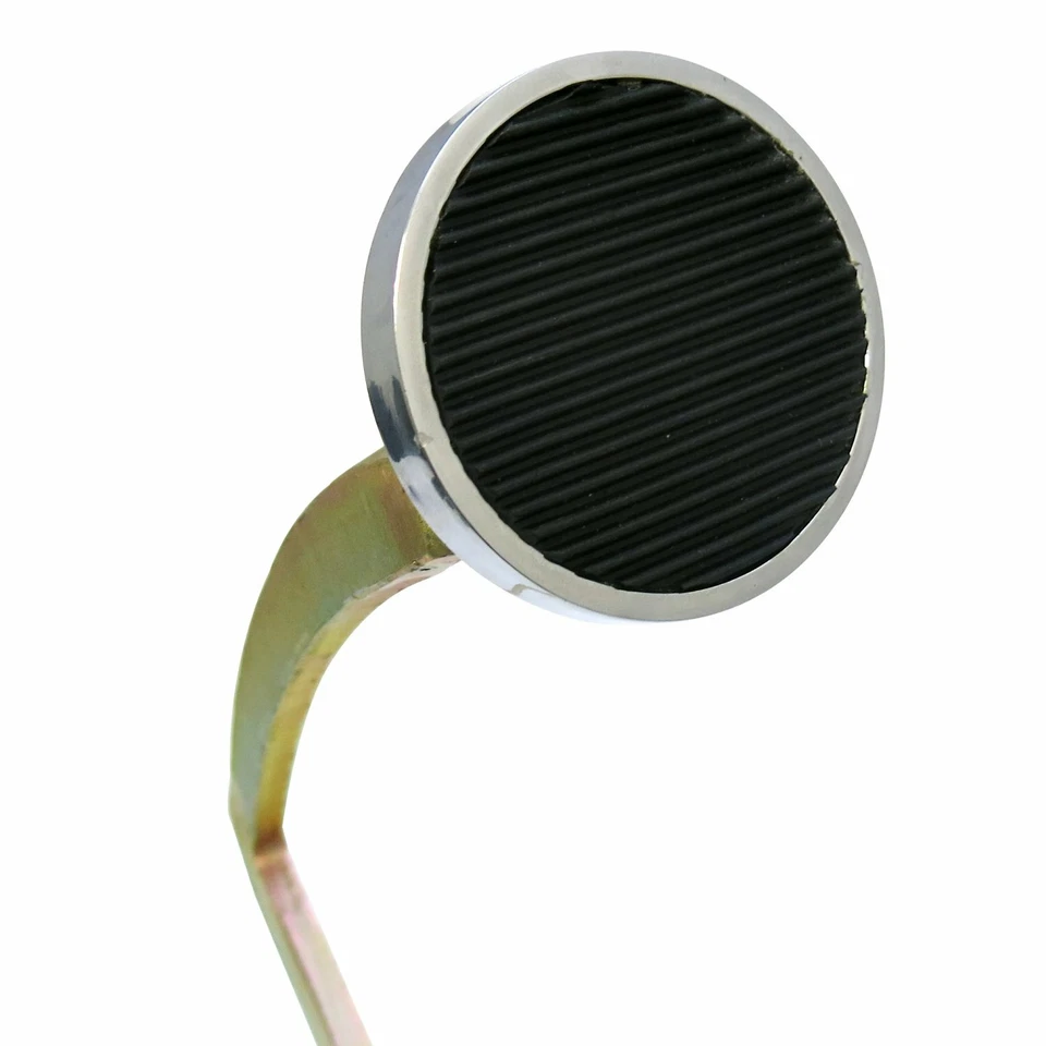 Pedal de Gas de Montaje Firewall Ovalado, Pastilla de Freno Redonda Cromada Billet ASC7AD68  Foto 3 de 4