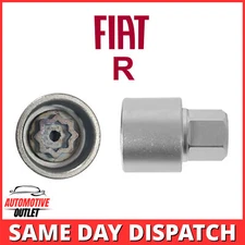 MASTER LOCKING WHEEL SECURITY NUT BOLT REMOVER KEY SOCKET R FOR FIAT