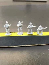 1/72 World War Ii 4pcs Resin Soldier Model 3d Printed Uncoloured Military Models