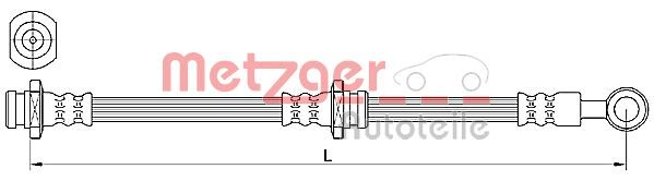 Metzger 4110639 Bremsschlauch FüR Mitsubishi-image