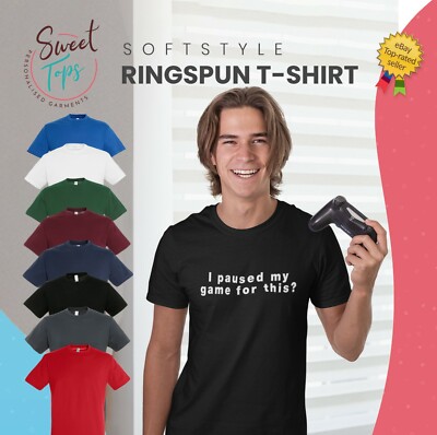 ICH HABE MEIN SPIEL FÜR DIESES INSPIRIERTE MÄNNLICHE ERWACHSENE T-SHIRT ANGEHALTEN | GESCHENK | NEUHEIT | LUSTIG
