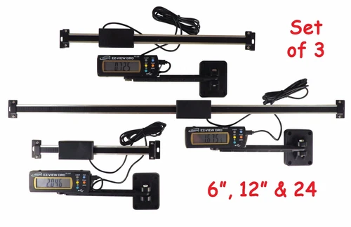 Set 6" 12" 24" Easy View Digital Readout DRO Preset Articulating Remote Display